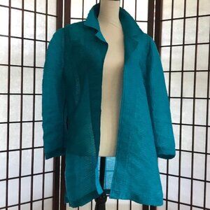 Chico's Lightweight Jacket, Turquois, Size 2